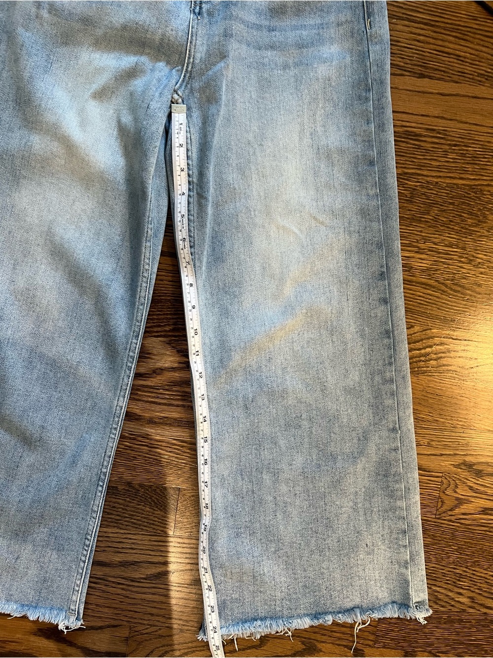 Risen Lighter Days Cropped Light Blue Women’s Ankle Jeans - Sz 28/7 - Picture 10 of 10